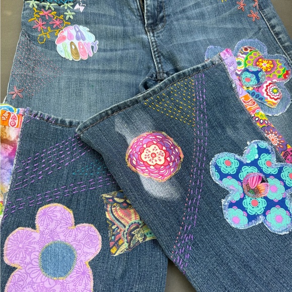 Patchwork Hippie Jeans Handmade - Picture 3 of 10